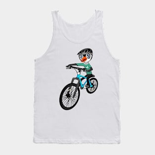 Penguin Riding A Bicycle Tank Top